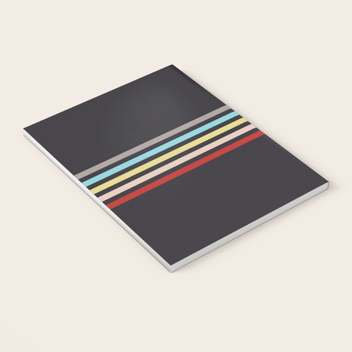 Ujimasa - Classic Retro Stripes Notebook Gallery Image 3