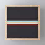 Ujimasa - Classic Retro Stripes Mini Art Print Gallery Image 1
