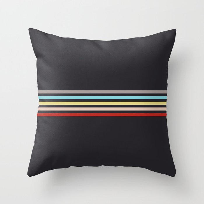 Ujimasa - Classic Retro Stripes Throw Pillow Gallery Image 6