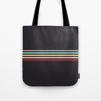 Ujimasa - Classic Retro Stripes Tote Bag Gallery Image 1