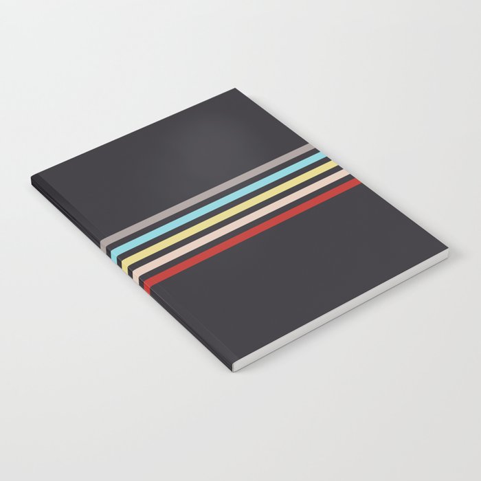 Ujimasa - Classic Retro Stripes Notebook Gallery Image 2
