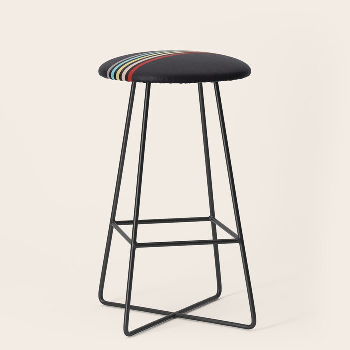 Ujimasa - Classic Retro Stripes Stool Gallery Image 1