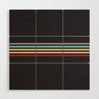 Ujimasa - Classic Retro Stripes Wood Wall Art Gallery Image 1