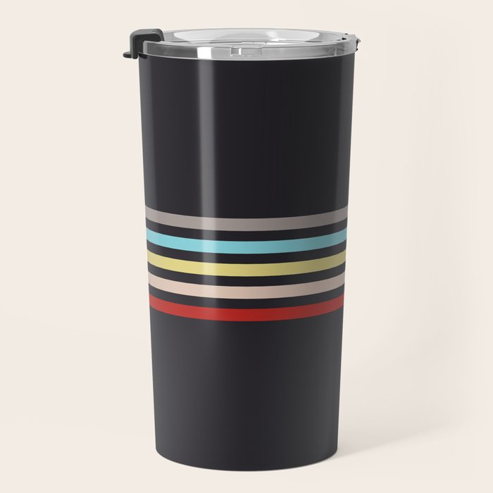 Ujimasa - Classic Retro Stripes Travel Mug Gallery Image 3