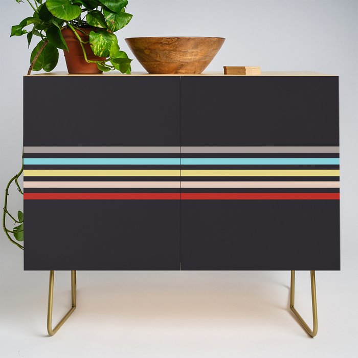 Ujimasa - Classic Retro Stripes Credenza Gallery Image 1