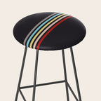 Ujimasa - Classic Retro Stripes Stool Gallery Image 2