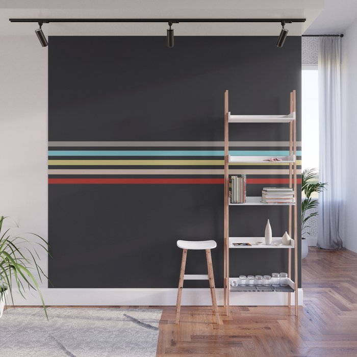 Ujimasa - Classic Retro Stripes Wall Mural Gallery Image 1