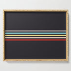 Ujimasa - Classic Retro Stripes Serving Tray Gallery Image 1