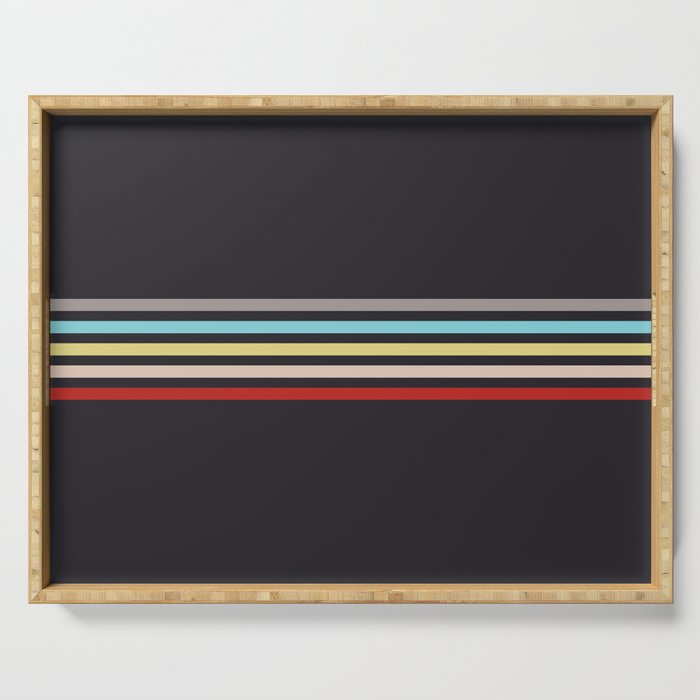 Ujimasa - Classic Retro Stripes Serving Tray Gallery Image 1