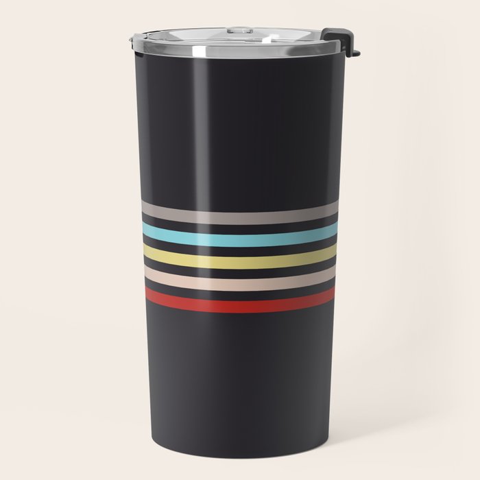 Ujimasa - Classic Retro Stripes Travel Mug Gallery Image 2