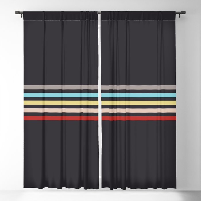 Ujimasa - Classic Retro Stripes Window Curtain Gallery Image 1