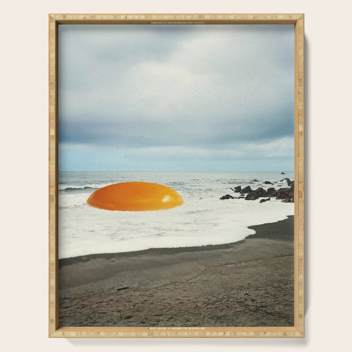 Beach Egg II - Sunny side up breakfast Serving Tray Gallery Image 1