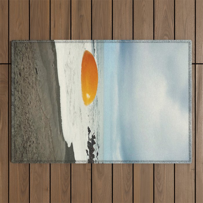 Beach Egg II - Sunny side up breakfast Outdoor Rug Gallery Image 1