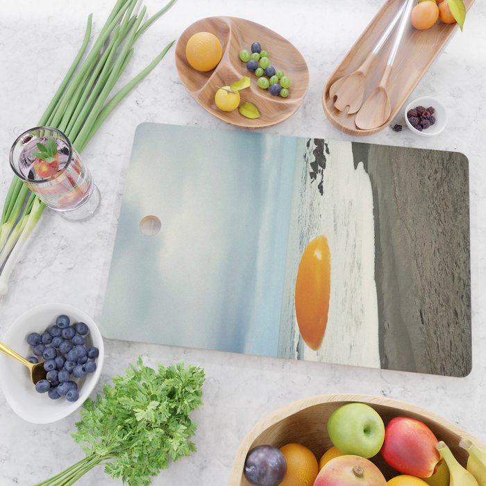 Beach Egg II - Sunny side up breakfast Cutting Board Gallery Image 2