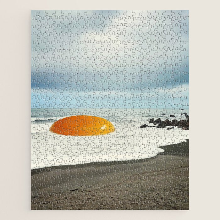 Beach Egg II - Sunny side up breakfast Jigsaw Puzzle Gallery Image 1
