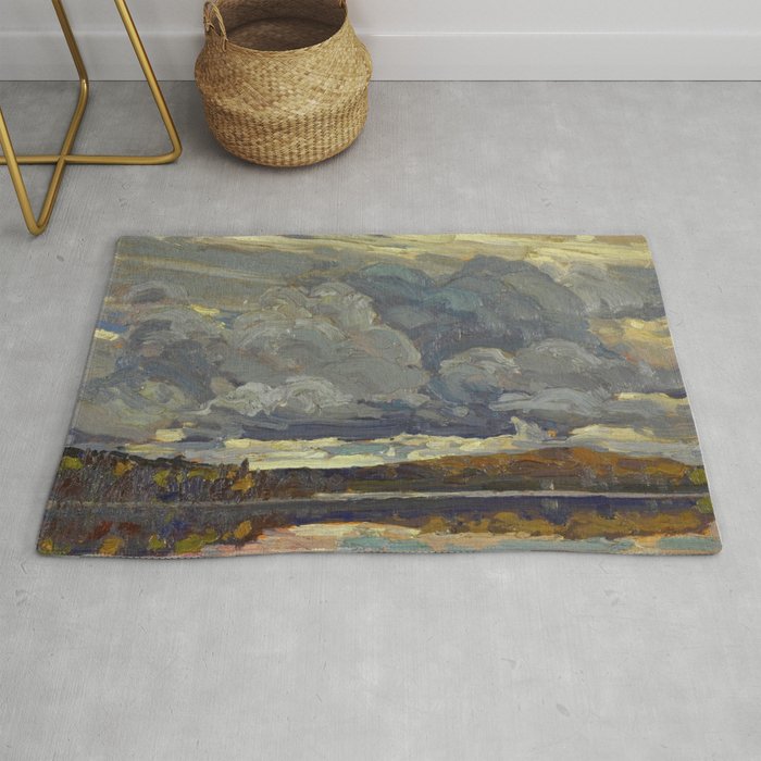 Tom Thomson Grey Sky 1914 Canadian Landscape Artist Rug Gallery Image 1