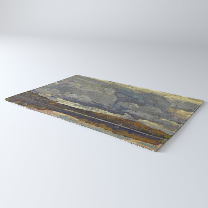 Tom Thomson Grey Sky 1914 Canadian Landscape Artist Rug Gallery Image 3