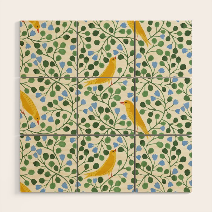 Aviary Vine Wood Wall Art Gallery Image 1