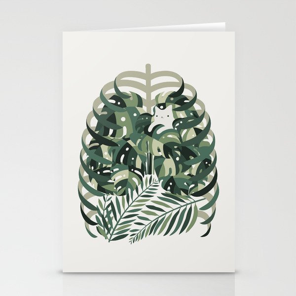 Cat and Plant 56 Stationery Card Gallery Image 2