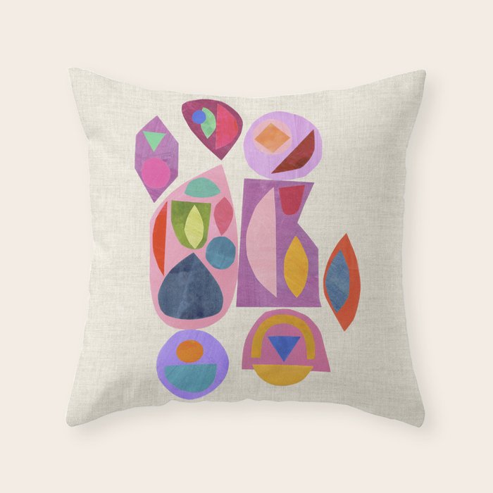 Midnight Mirror ii Throw Pillow Gallery Image 1
