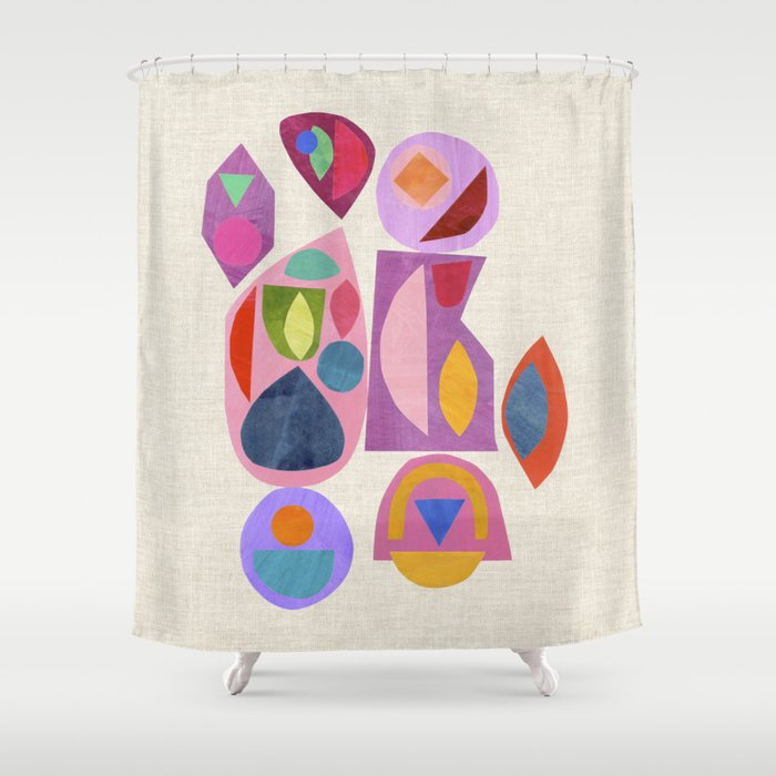 Midnight Mirror ii Shower Curtain Gallery Image 1