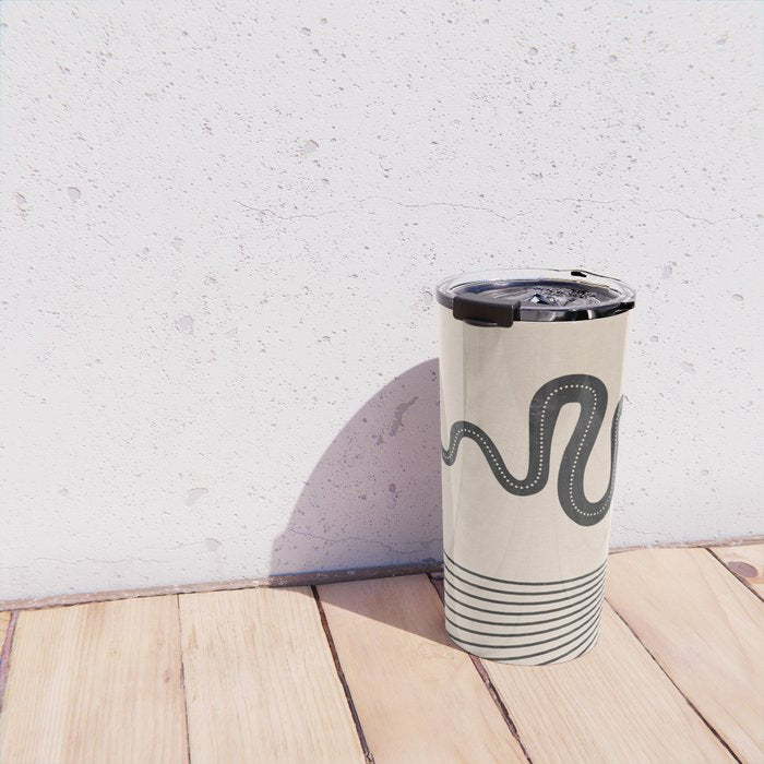 Snake Geometry Travel Mug Gallery Image 4