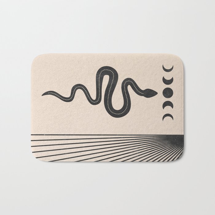 Snake Geometry Bath Mat Gallery Image 1