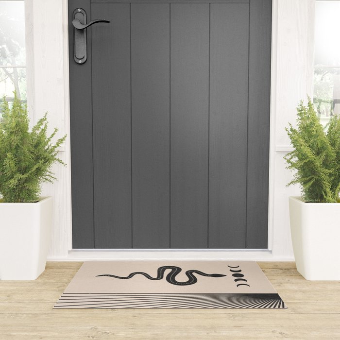 Snake Geometry Welcome Mat Gallery Image 3