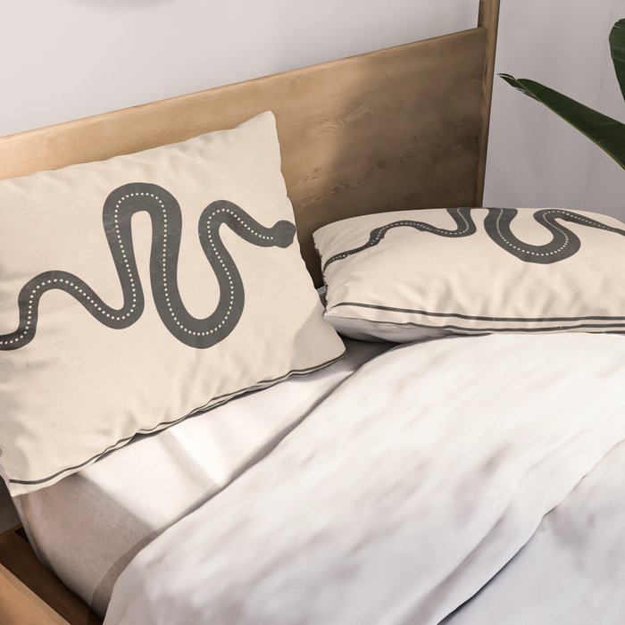 Snake Geometry Pillow Sham Gallery Image 2