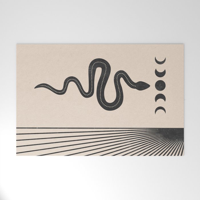 Snake Geometry Welcome Mat Gallery Image 1