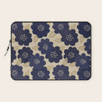 Blue Flower Pattern Laptop Sleeve Gallery Image 1