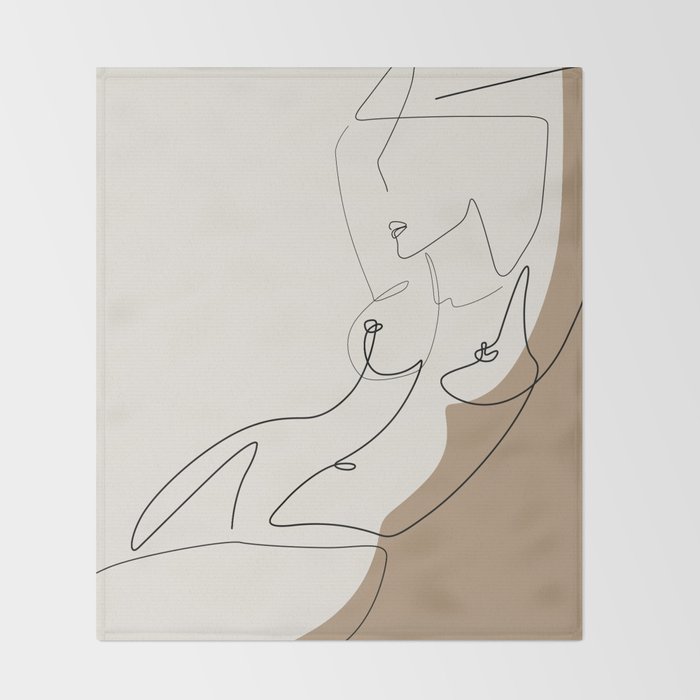 Nakedness Throw Blanket Gallery Image 2