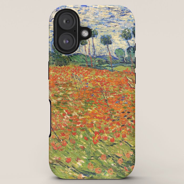 Poppy Field by Vincent van Gogh, 1890 painting iPhone Case Gallery Image 5