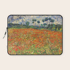 Poppy Field by Vincent van Gogh, 1890 painting Laptop Sleeve Gallery Image 1
