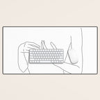 Line Hands 2 Desk Mat Gallery Image 1
