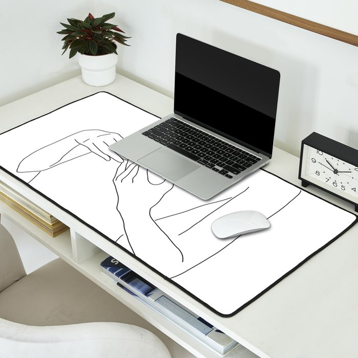 Line Hands 2 Desk Mat Gallery Image 2