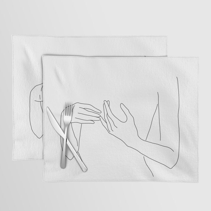 Line Hands 2 Placemat Gallery Image 1