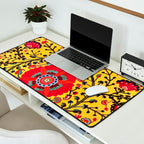 Bright Yellow Ground Uzbekistan Suzani Desk Mat Gallery Image 2