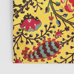Bright Yellow Ground Uzbekistan Suzani Poster Gallery Image 3