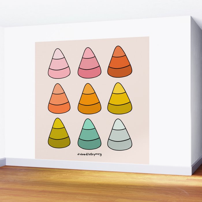 Rainbow Candy Corns Wall Mural Gallery Image 2