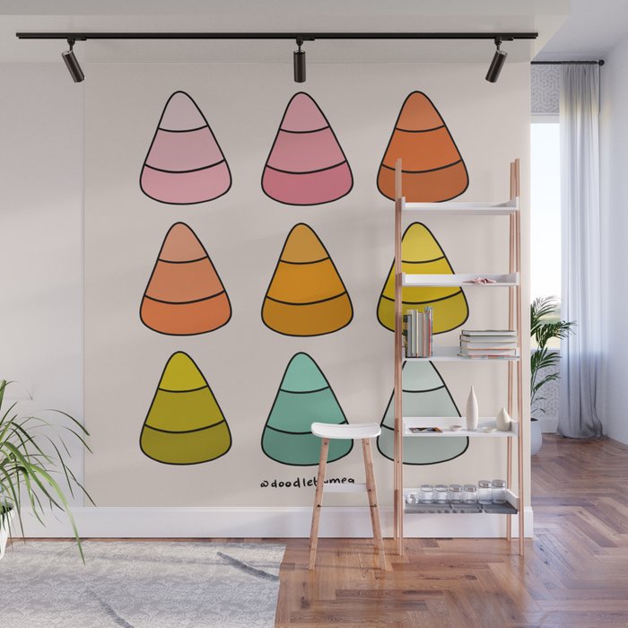 Rainbow Candy Corns Wall Mural Gallery Image 1