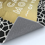 That Wasn't Very Cash Money of You - Black & Gold Rug Gallery Image 4