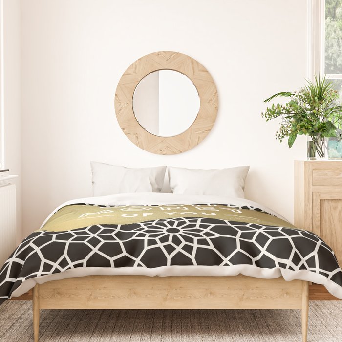 That Wasn't Very Cash Money of You - Black & Gold Duvet Cover Gallery Image 3