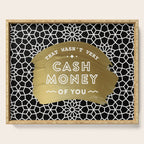 That Wasn't Very Cash Money of You - Black & Gold Serving Tray Gallery Image 1