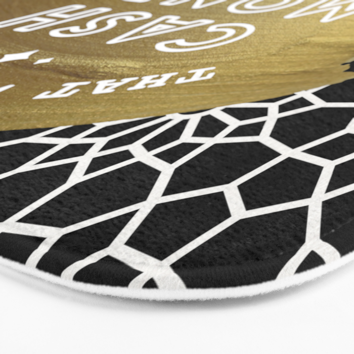That Wasn't Very Cash Money of You - Black & Gold Bath Mat Gallery Image 3
