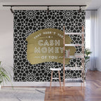 That Wasn't Very Cash Money of You - Black & Gold Wall Mural Gallery Image 1