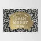 That Wasn't Very Cash Money of You - Black & Gold Rug Gallery Image 2