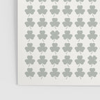 Clovers XXXIV Neutral Green Botanical Pattern Poster Gallery Image 3