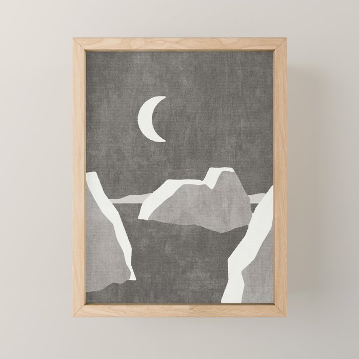 LANDSHAPES / Arctic - Night Mini Art Print Gallery Image 1