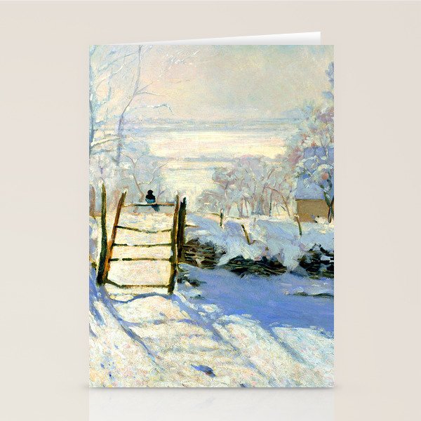 Claude Monet Magpie in the Snow Stationery Card Gallery Image 1